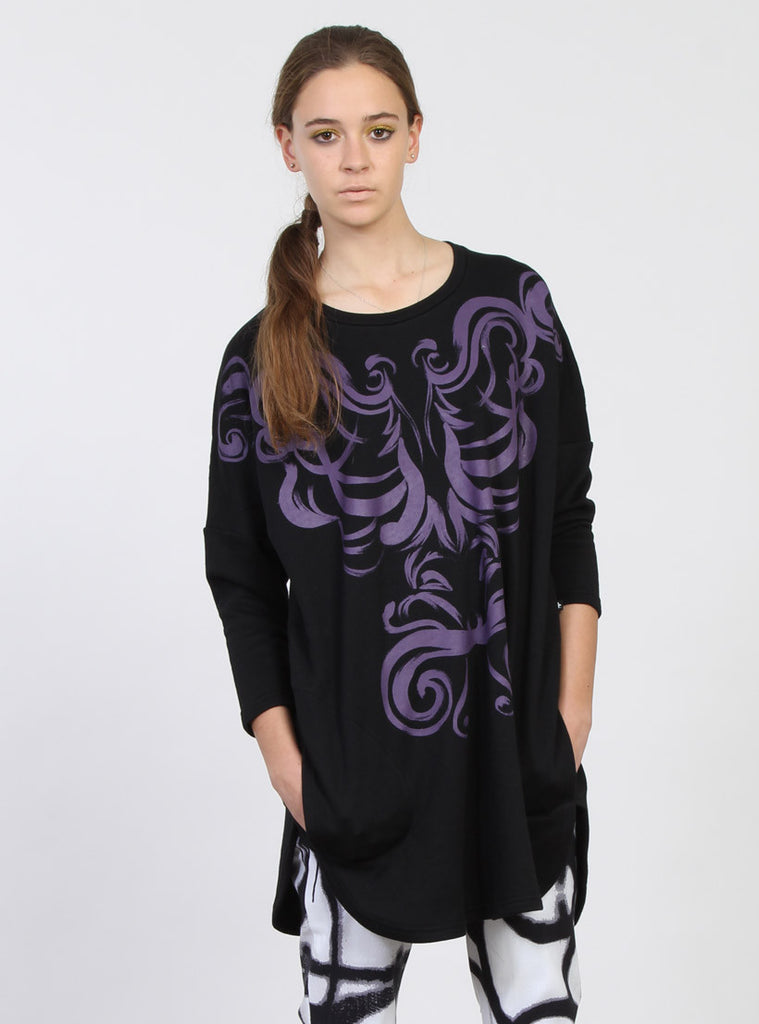 AWARD DRESS - RENASSIANCE SKELETON BLACK