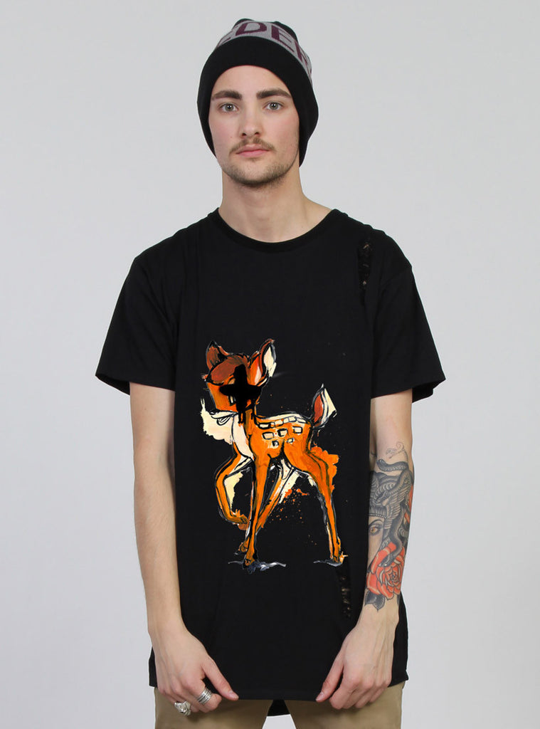 DESTR CLIFFORD TEE - BAMBI BLACK