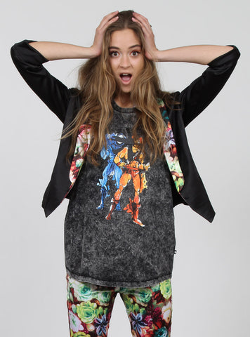 BOTANICAL BLAZER BLACK