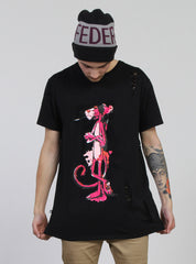 DESTR CLIFFORD TEE - PINK PANTHER BLACK