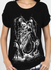 SING TEE - SKETCHY BUNNY - BLACK