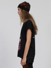 SING TEE - PINK PANTHER BLACK