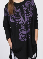 AWARD DRESS - RENASSIANCE SKELETON BLACK