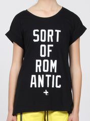 SING TEE - SORT OF ROMANTIC BLACK