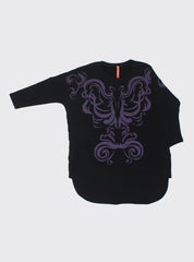 AWARD DRESS - RENASSIANCE SKELETON BLACK