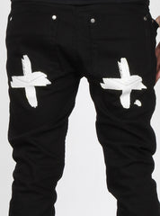 ROCCO JEAN - D PLUS - BLACK / WHITE