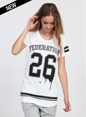 NIGHT TEE - NO26 WHITE/BLACK