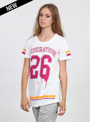 NIGHT TEE - NO26 WHITE/PLUM