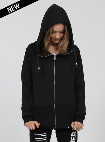 CUDDLES ZIP UP BLACK