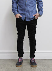 ROCCO JEAN - EMB D PLUS - BLACK / BLACK