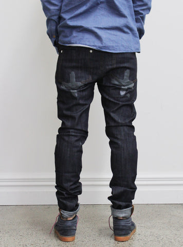 ROCCO JEAN - D PLUS - INDIGO / CHAR