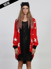 HUGS CARDIGAN Red