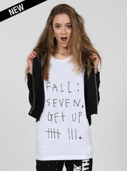 NIGHT TEE - FALL SEVEN GET UP 8 WHITE