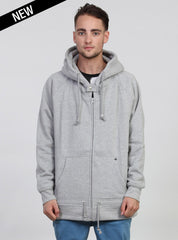 VADER ZIP UP HOOD GREY MARLE