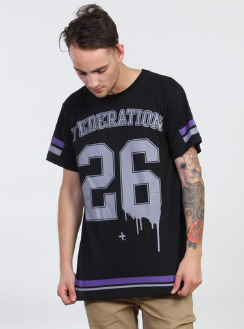 AYE TEE - NO 26 BLACK/GREY