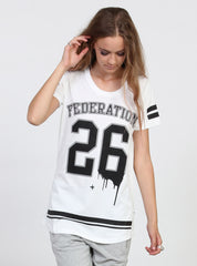 NIGHT TEE - NO26 WHITE/BLACK