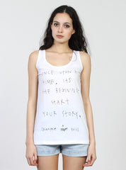 ACE SINGLET - ONCE UPON - WHITE