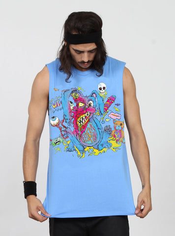 ATLAS TANK - PSYCHO BUNNY - BLUE