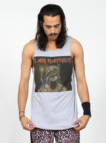 AYE SINGLET - I AM MAYHEM - GREY