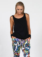 BABYBOW SINGLET - BLACK