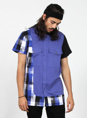 BLOCKED SHIRT - BLUE