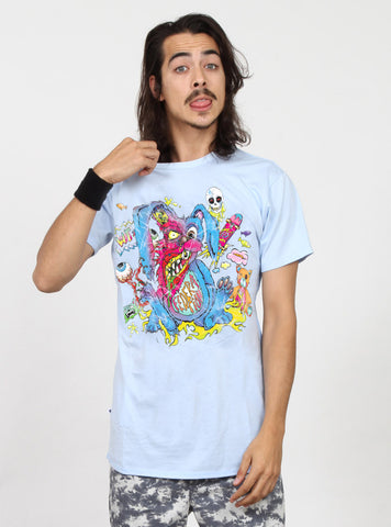 CLIFFORD TEE - PSYCHO BUNNY - BLUE