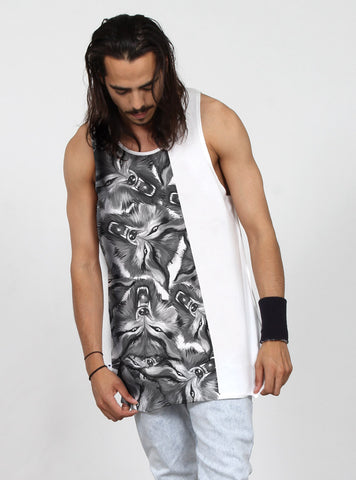 CREEPER SINGLET - WHITE WOLF