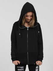 CUDDLES ZIP UP BLACK