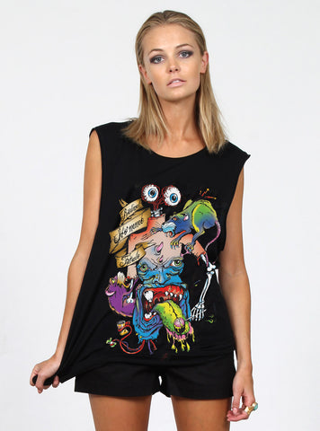 FOLDER TANK - EATEN - BLACK