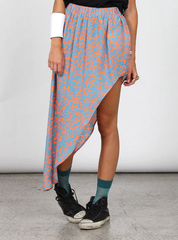 HALF MOON SKIRT - AQUA