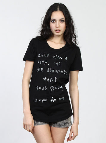 NIGHT TEE - ONCE UPON - BLACK