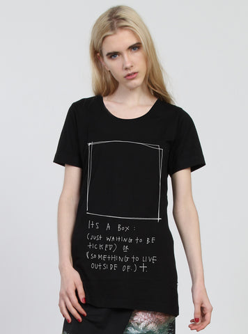 NIGHT TEE - TICK BOX BLACK