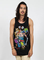 PLAZA SINGLET - EATEN - BLACK