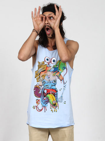 PLAZA SINGLET - EATEN - BLUE