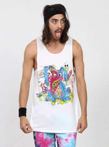 PLAZA SINGLET - PSYCHO BUNNY - WHITE
