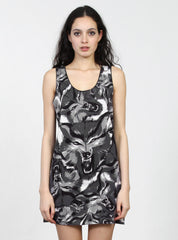 POTSY DRESS - BLACK WOLF