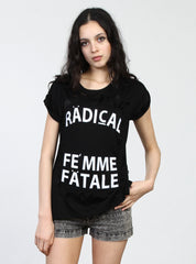 SING TEE - FEMME FATALE - BLACK