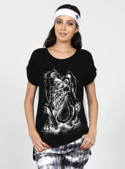 SING TEE - SKETCHY BUNNY - BLACK