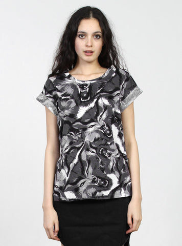 SING TEE - BLACK WOLF
