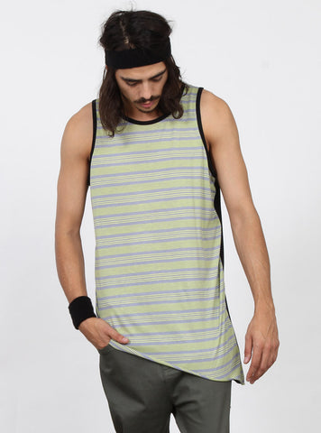 SLANTED SINGLET - YELLOW