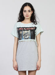 SPLIT LACE DRESS - MINT