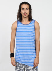 SLANTED SINGLET - BLUE