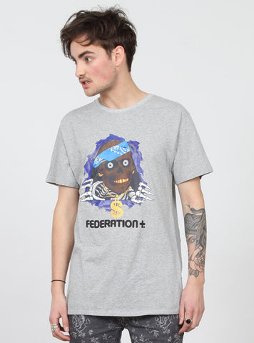 AYE TEE - 2 PAC GREY MARLE