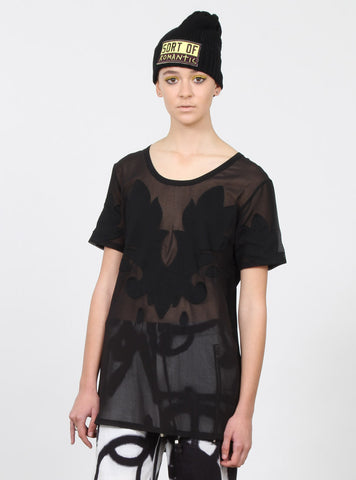 BLOOM TEE BLACK