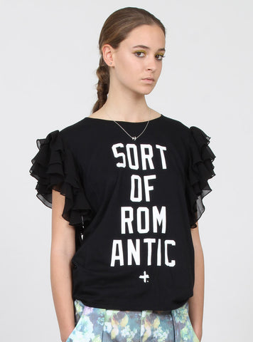 BUTTERFLY TOP - SORT OF ROMANTIC BLACK
