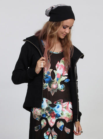 CUDDLES ZIP UP BLACK