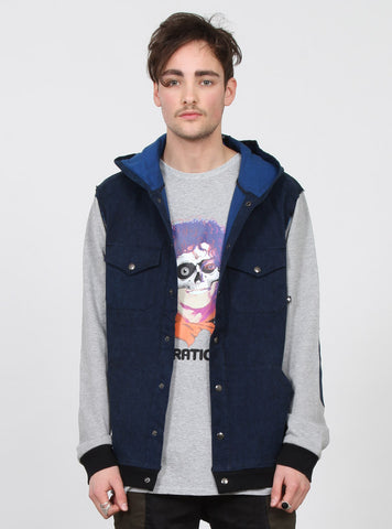 DODGEY JACKET BLUE/GREY