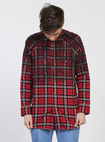 LS COMA SHIRT - BRUSHED Red