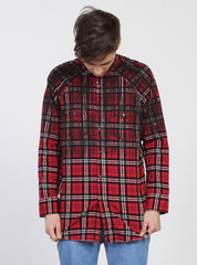 LS COMA SHIRT - BRUSHED Red