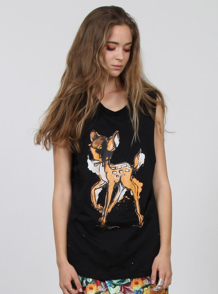 MINUTE TANK - BAMBI BLACK